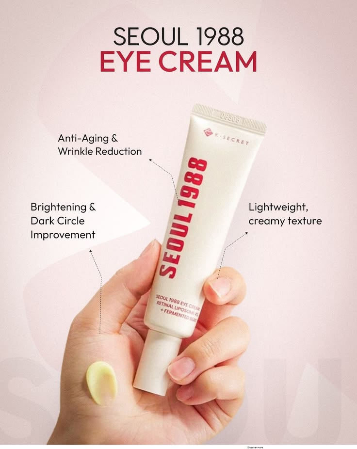 K-SECRET SEOUL 1988 Eye Cream: Retinal Liposome 2% + Fermented Black Bean – Advanced Anti-Aging & Brightening Formula - 30ml
