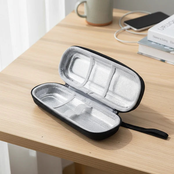Insulin Pen Cooling Travel Box Diabetes Medication Insulation Cooling Storage Box, with Reusable Ice Packs, Suitable for Insulin Pen and Diabetes Supplies Storage Insulation Bag (Random Color)