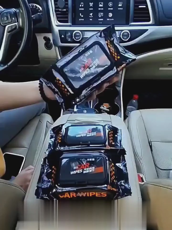 Premium Car Interior Cleaning Wipes – Quick Shine, Dust Removal & Streak-Free (40 Wipes In 1 Box)