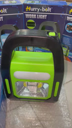 Solar Rechargeable & Power Bank 3-in-1 Emergency Light - Hurry Bolt Portable LED Work Light, Torch & Power Bank