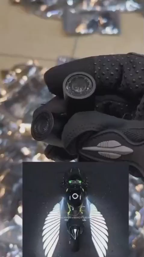 Bluetooth control angel wing light multicolor for all bikes and car