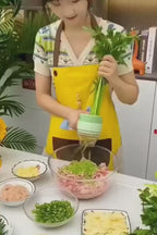 Electric Handheld Vegetable Cutter Slicer Multifunctional Food Chopper Compact Durable