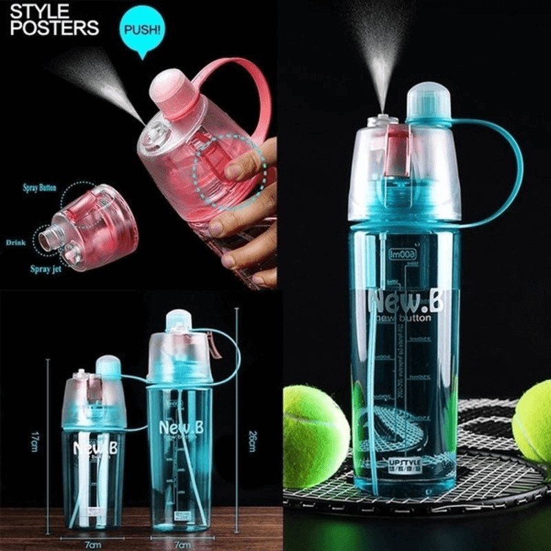 Spray water Plastic bottle HydraMist Pro – Ultra-fine mist spray for skincare, cleaning, or gardening. GlowSpritz – Gentle hydration with a stylish touch for everyday refreshment - 500ml | With Box